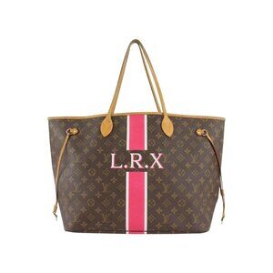 Louis Vuitton Large Monogram Mon Neverfull GM Tote with Stripe 1110lv7